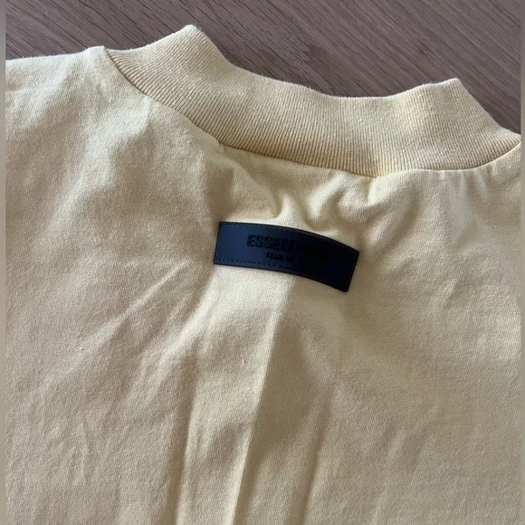 Essentials Women's Athletic Shorts and Tee in Pale Yellow - Picture 2 of 14